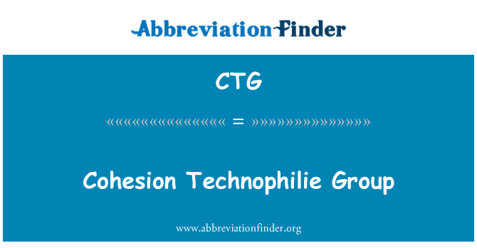 CTG: Uyum Technophilie grubu