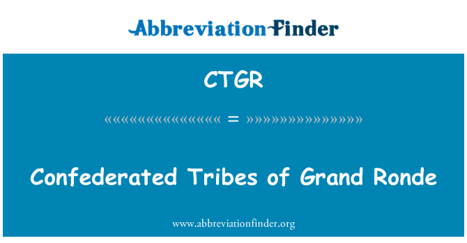 CTGR: کونفیڈراٹید قبائل کا گرینڈ راوندی