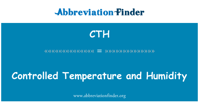 CTH: کنترل دما و رطوبت