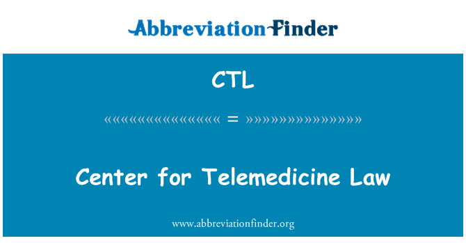 CTL: Centro per legge di telemedicina