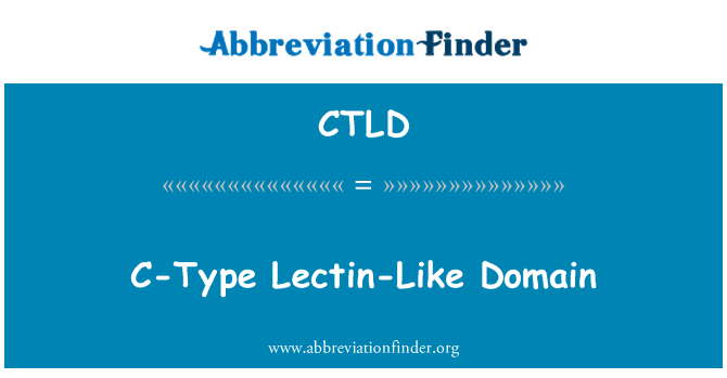 CTLD: Domini de lectina com de tipus C