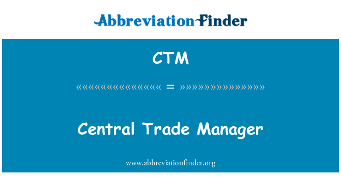 CTM: Sentral handel Manager