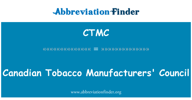 CTMC: Consiglio produttori di tabacco canadese'