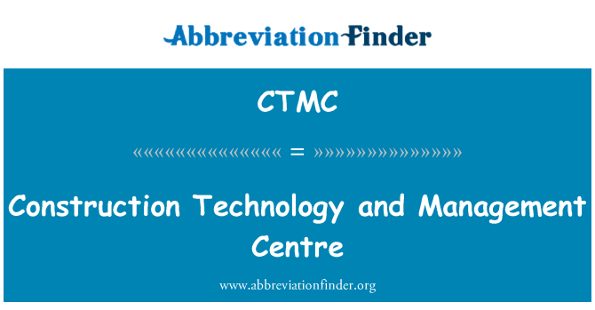 CTMC: Stavební technologie a Management Centre