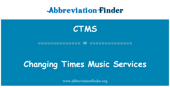 CTMS: Canviant temps serveis de música