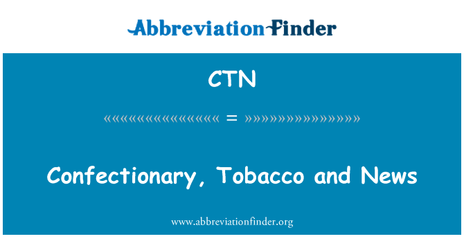 CTN: Confectionary, Tobacco and News
