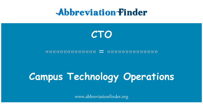 CTO: Opérations de technologie campus