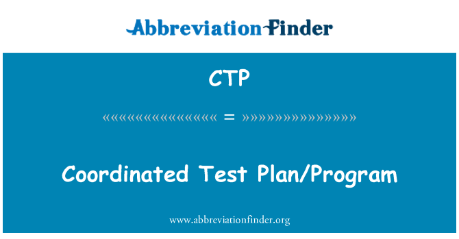CTP: Test koordinata pjan/il-programm