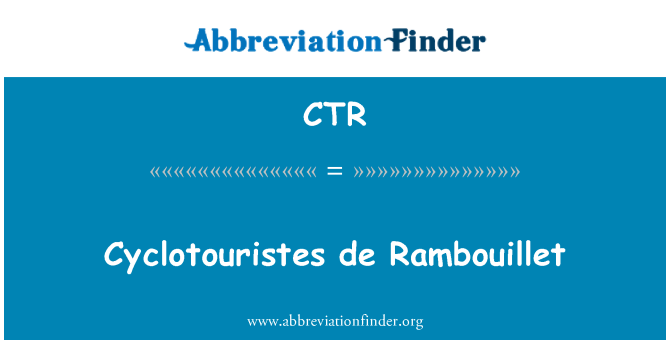 CTR: Cyclotouristes van Rambouillet