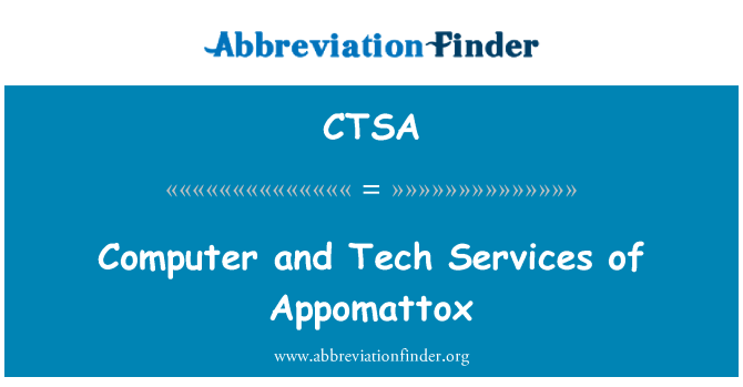 CTSA: Computer and Tech Services of Appomattox