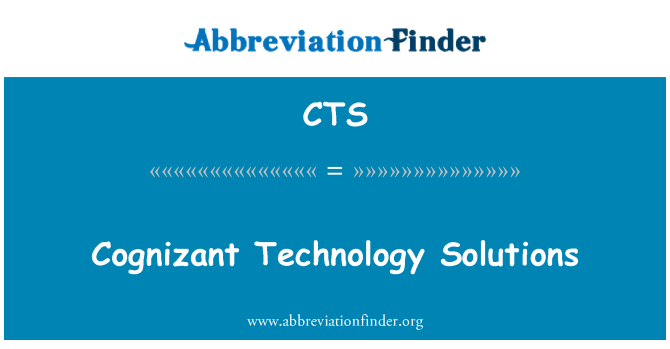 CTS: Solisyon teknoloji cognizant yo