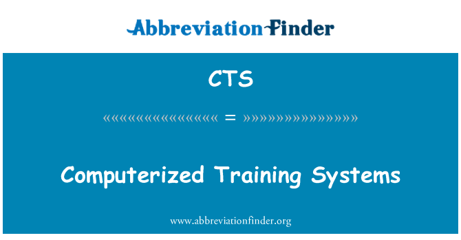 CTS: Sistemas de treinamento computadorizado