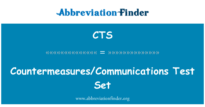 CTS: Set di Test di contromisure/comunicazioni