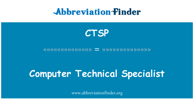 CTSP: Computer technisch Specialist