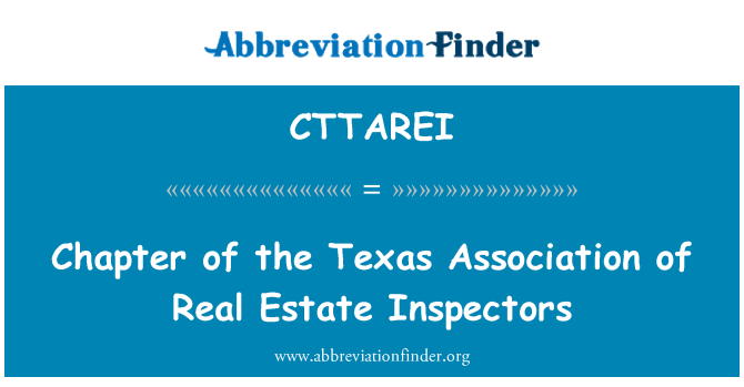 CTTAREI: Kapitolu Texas asociácie realitných inšpektorov