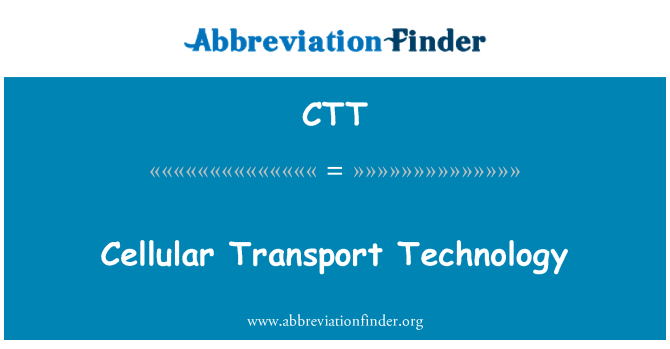 CTT: Cellulaire transporttechniek