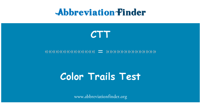 CTT: Barva stopy Test