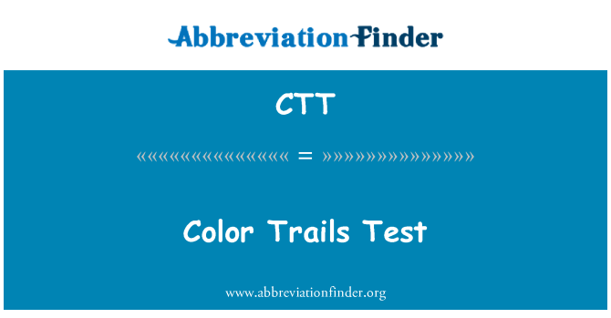 CTT: Sentieri di colore Test