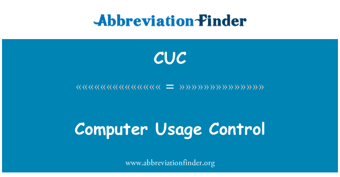 CUC: Computer Usage Control