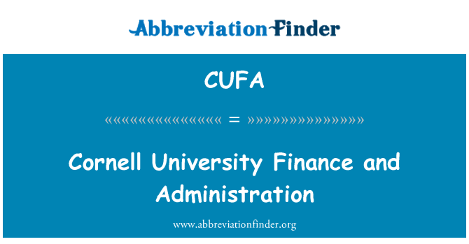 CUFA: 康奈尔大学财务和行政