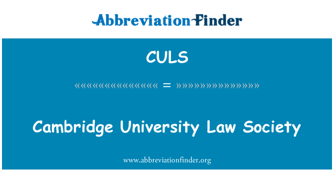 CULS: Cambridge University Law Society