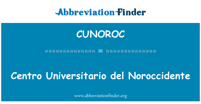 CUNOROC: Centro Universitario del Noroccidente