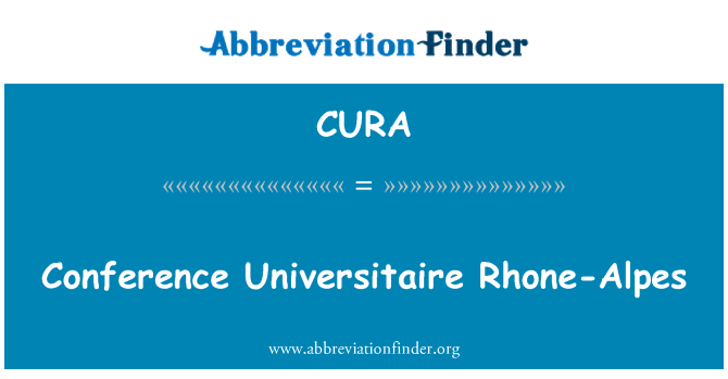 CURA: Konferans Universitaire Rhône-Alpes