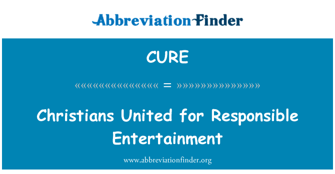 CURE: 責任がある娯楽のためのキリスト教徒ユナイテッド