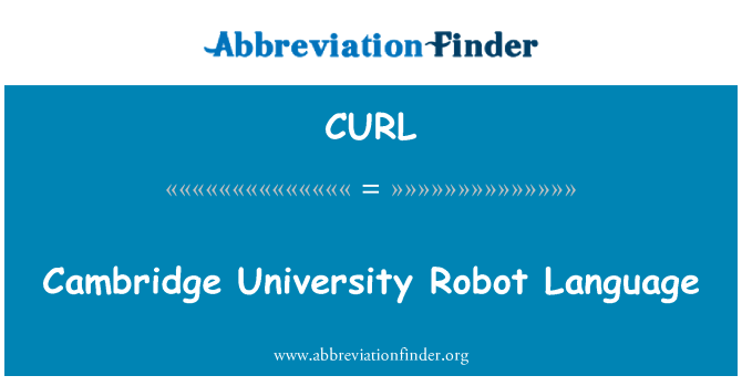 CURL: Cambridgen yliopiston robotti kieli