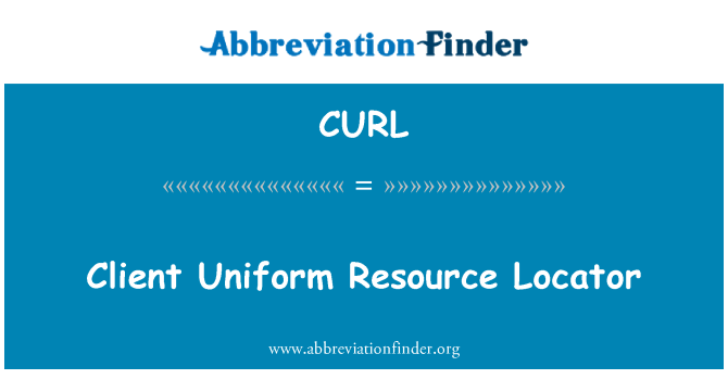 CURL: Asiakkaan Uniform Resource Locator
