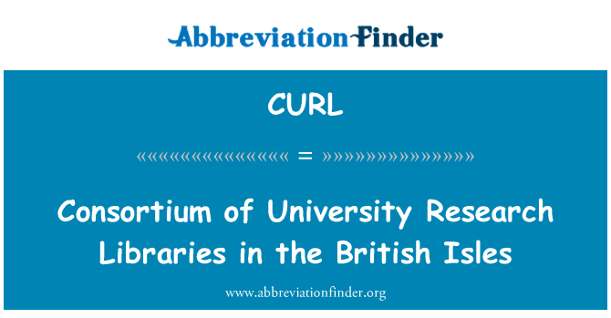 CURL: Consórcio de bibliotecas de pesquisa da Universidade nas Ilhas Britânicas