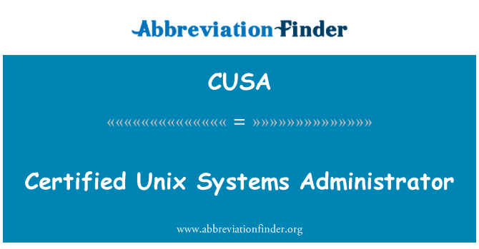 CUSA: Certificato amministratore di sistemi Unix