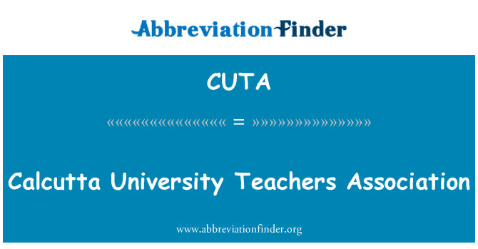 CUTA: Calcutta University lærere forening