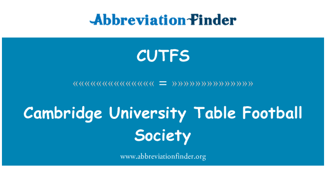 CUTFS: Cambridge University tab foutbòl sosyete