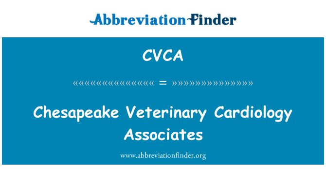 CVCA: Chesapeake Veterinary Cardiology Associates