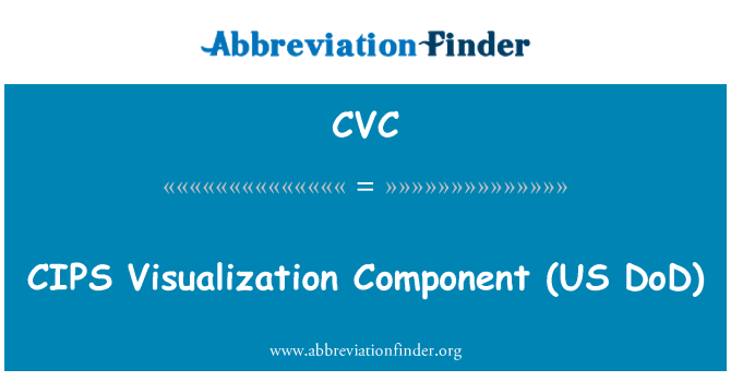 CVC: Composants de visualisation de CIPS (U.S. DoD)