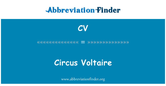 CV: ละคร Voltaire