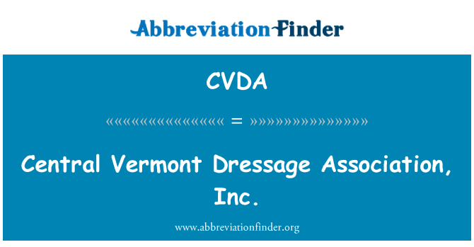 CVDA: Central Vermont Dressage Association, Inc.