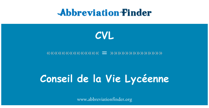 CVL: Lycéenne Conseil เดอลาวี
