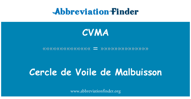 CVMA: Cercle de Voile de Malbuisson