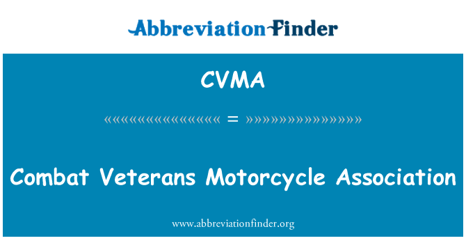 CVMA: Combat veteranide mootorratta Assotsiatsiooni