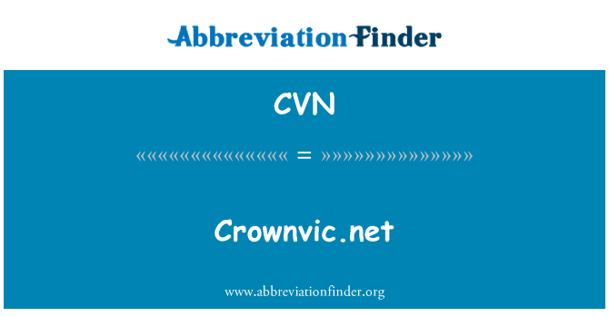 CVN: Crownvic.net