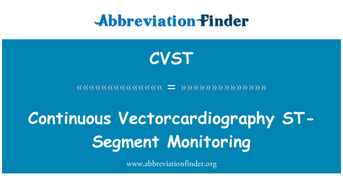 CVST: Kontini Vectorcardiography Sen-segman ap swiv