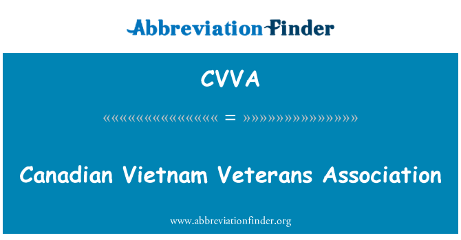 CVVA: ویتنام کانادا انجمن جانبازان