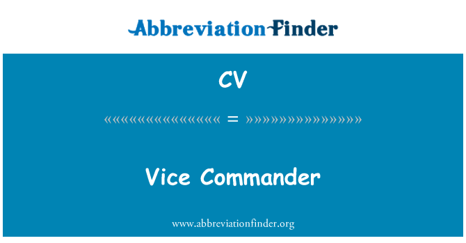 CV: Comander is