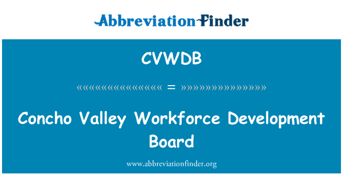 CVWDB: Valle di Concho Workforce Development Board