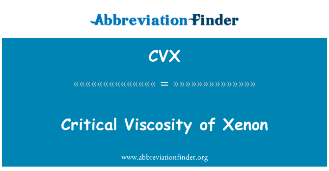 CVX: Kritik Viskozite de au