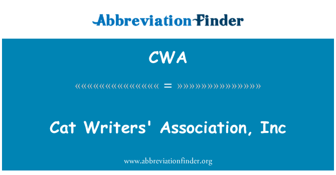CWA: Associació, Inc dels escriptors de gat