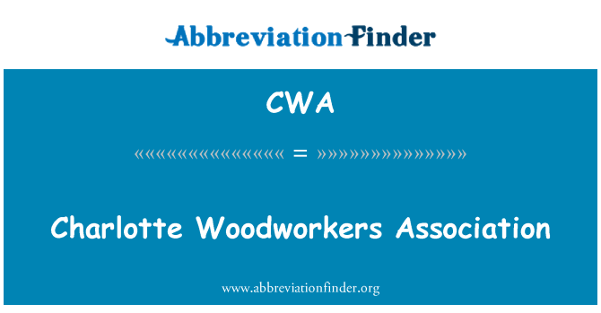 CWA: Charlotte truhláře asociace