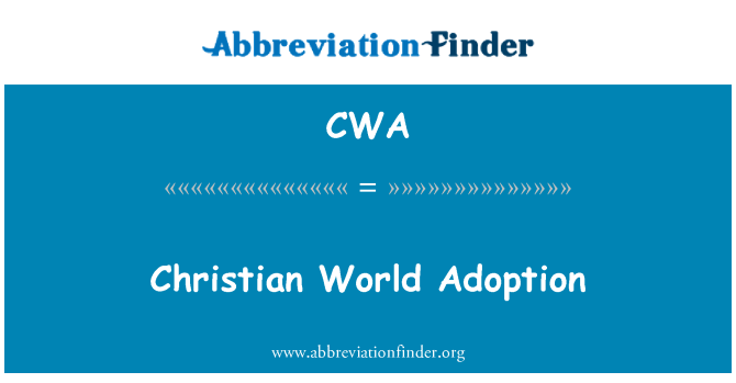 CWA: Christian World přijetí